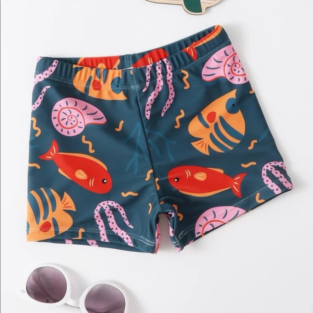BROTHER AND ME MATCHING SWIM SHORTS